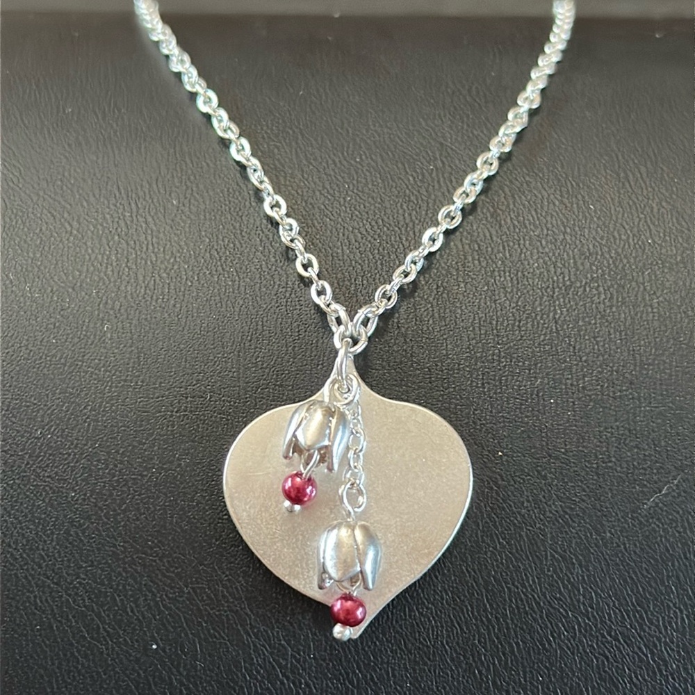 Pilgrim Danish Design Silver Plate Vintage Necklace